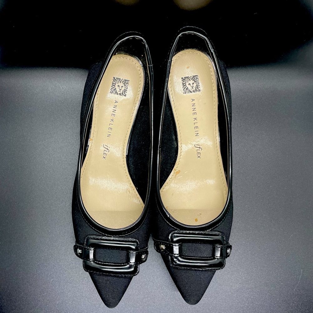 Anne Klein, iflex, Melanie, Kitten Heel, Pump, Black, 7.5